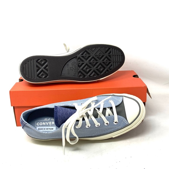 Converse Chuck 70 OX Shoes Low Top Women Size Sneakers Skate Canvas Blue A04510C - Picture 3 of 11